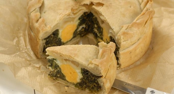 Итальянский пирог со шпинатом