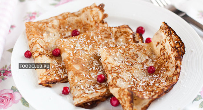 Кокосовые блинчики