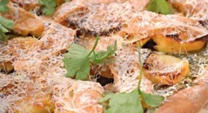 Картофельный пирог со шпинатом