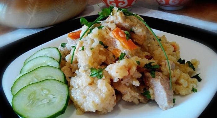 Плов с говядиной в мультиварке