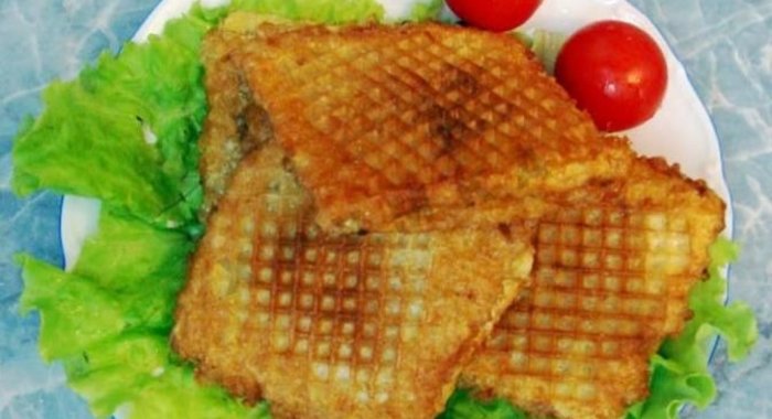 Котлета в вафле