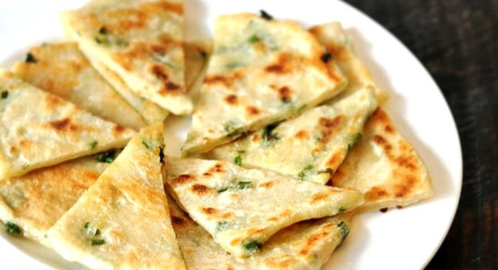 Блины с луком