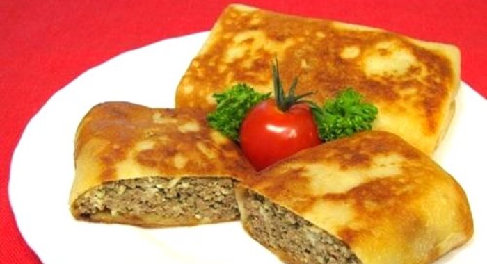 Блинчики с говяжьей печенью