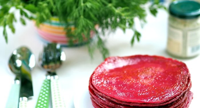 Свекольные блины на кефире