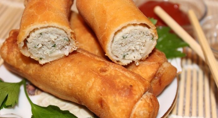 Блинчики с мясом и пекинской капустой по-китайски