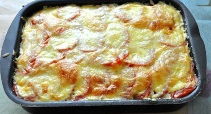 Запеканка из кабачков с фаршем