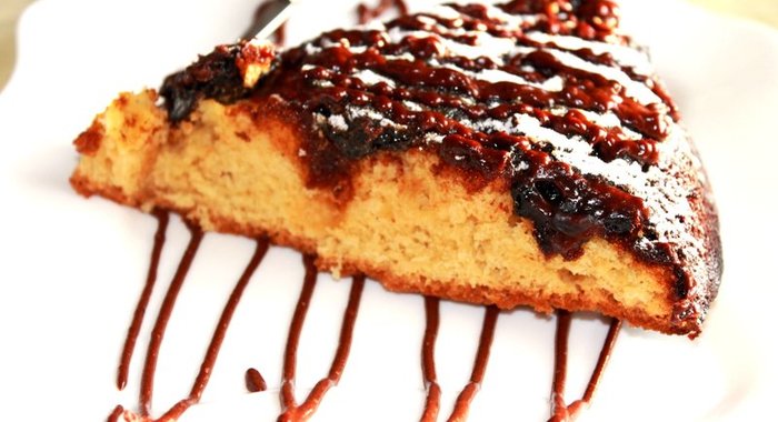 Сливовый пирог из семолины