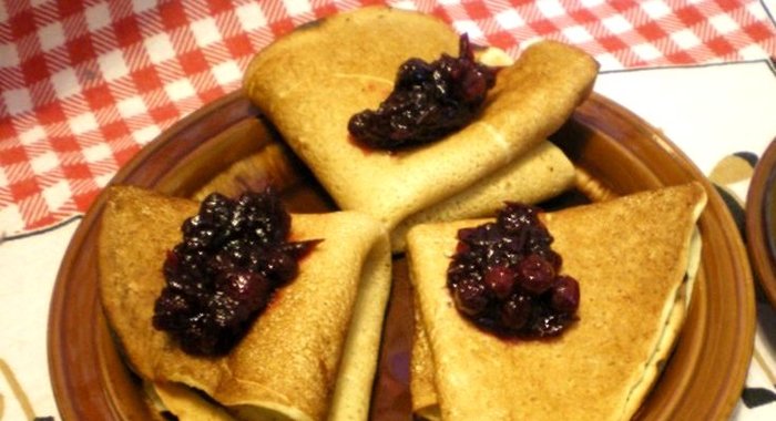 Вкусные постные блины