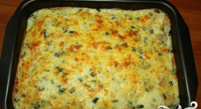 Сырная запеканка с сельдереем