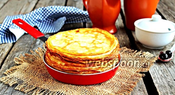 Блинчики на топлёном молоке