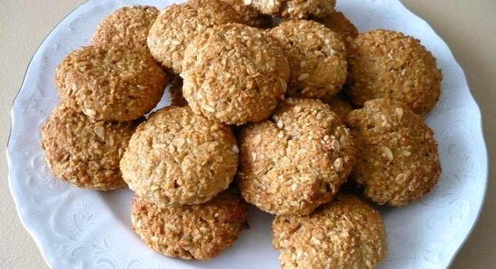 Овсяно-творожное печенье с бананом