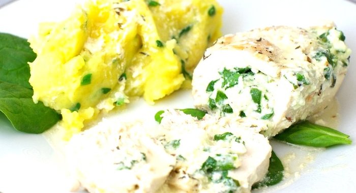 Рулетики из куриной грудки