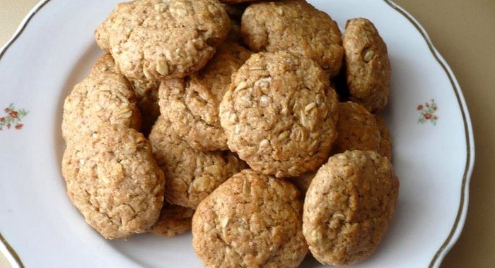 Овсяно-ржаное печенье с бананом