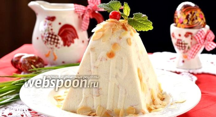 Медово-миндальная пасха с маскарпоне