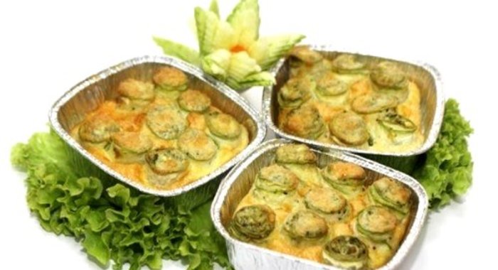 Запеканка из кабачков в микроволновке