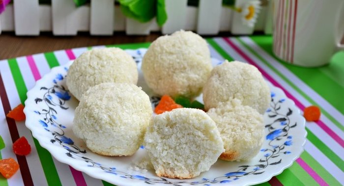 Печенье из кокосовой стружки в мультиварке