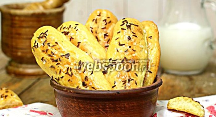 Печенье соленые пальчики с тмином