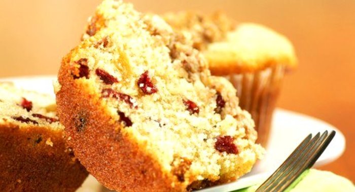 Лимонно-клюквенные маффины