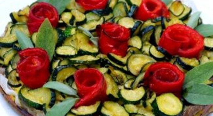 Овощной торт без теста