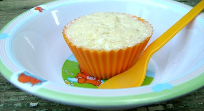 Творожно-банановое суфле для ребенка