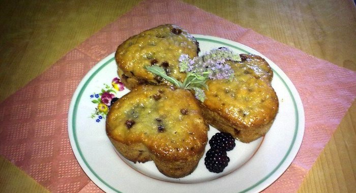 Кексы ежевичные