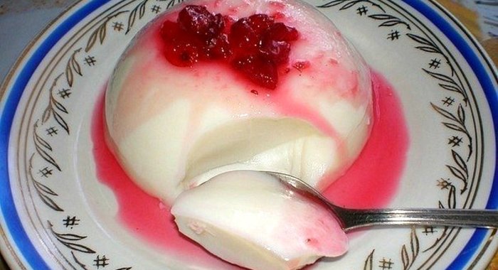 Кефирное желе