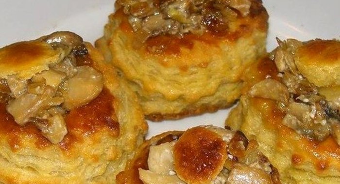 Волованы с курицей