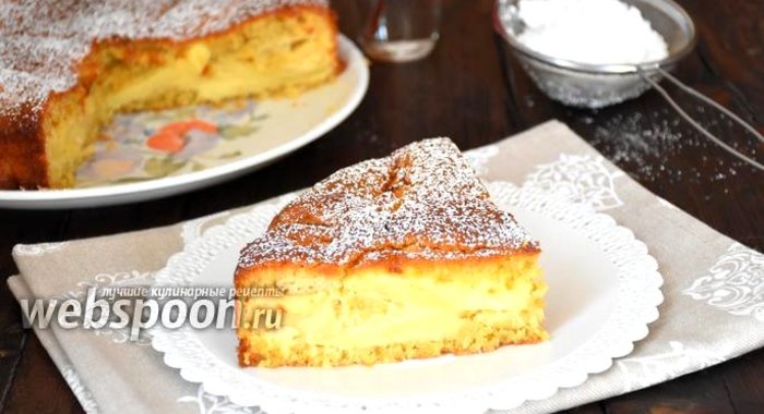 Яблочно-кокосовый пирог