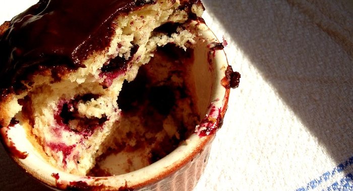 Маффины со смородиной