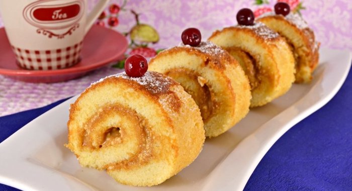 Быстрый рулет к чаю