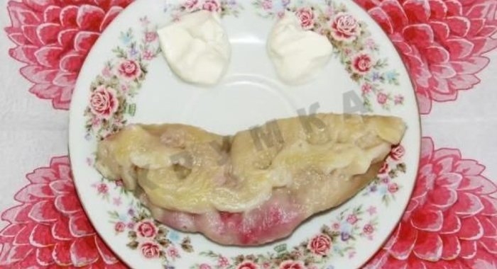 Вареники с малиной