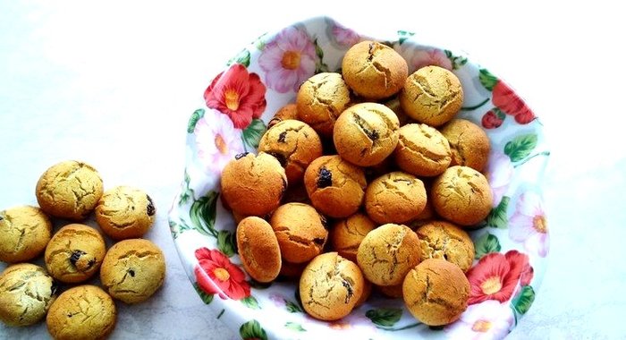 Банановое печенье с изюмом