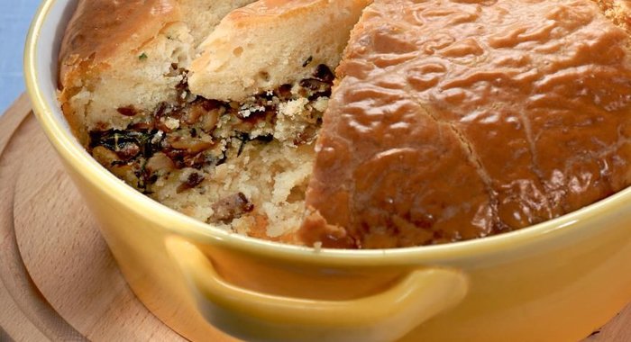 Пирог с грибами