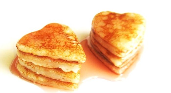 Блины на кефире с кипятком