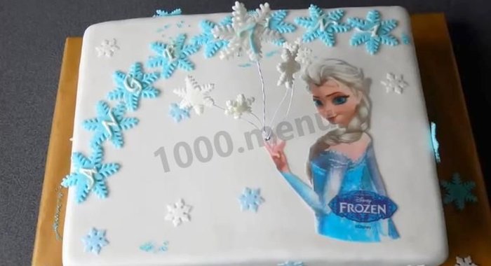 Торт Холодное сердце