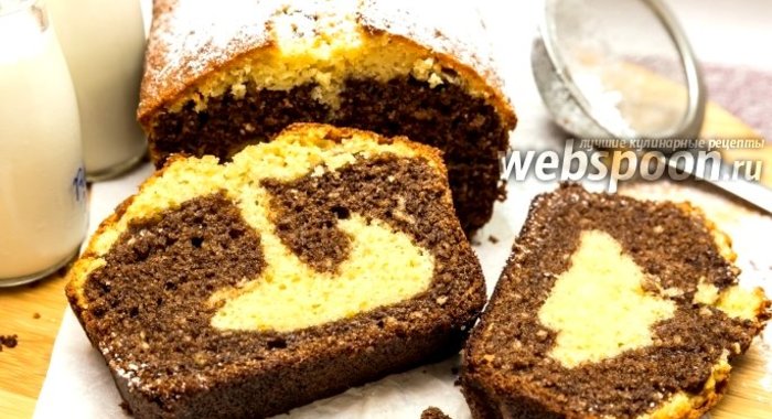 Кекс с шоколадно-ореховой пастой