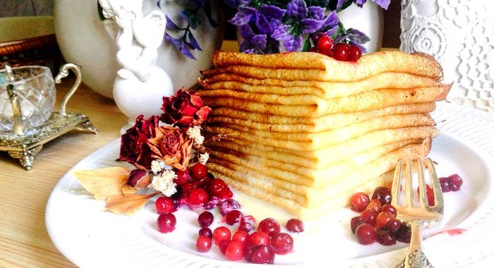 Блинчики на кефире