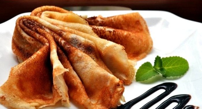 Блинчики на воде с яйцами