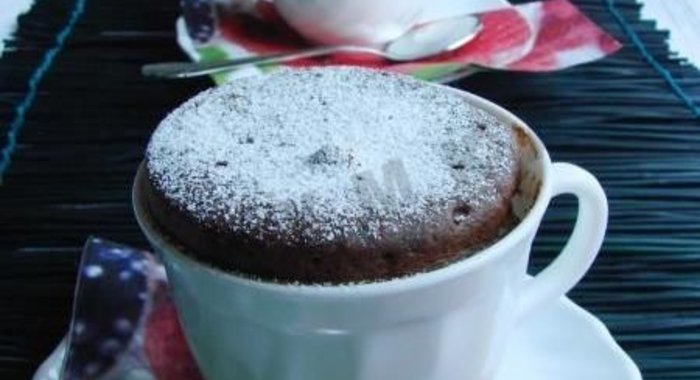 Кекс в кружке в микроволновке за 3 минуты