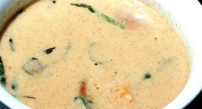 Тыквенный суп с лисичками