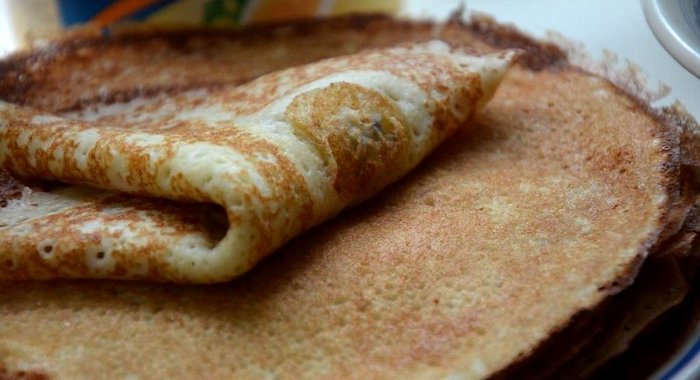 Блинчики с банановым припеком