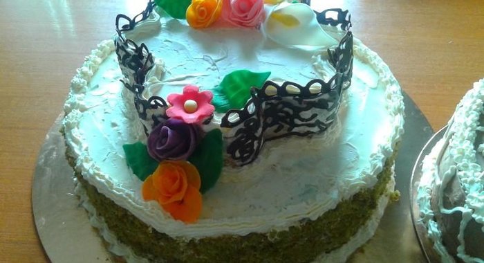 Тортик со шпинатом