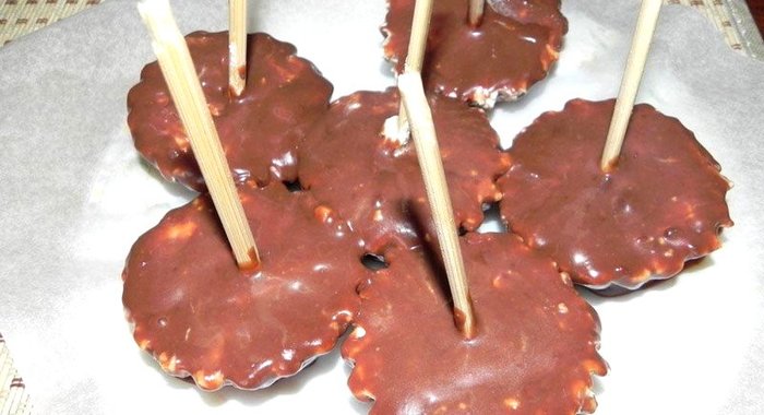 Творожные кексы в шоколаде