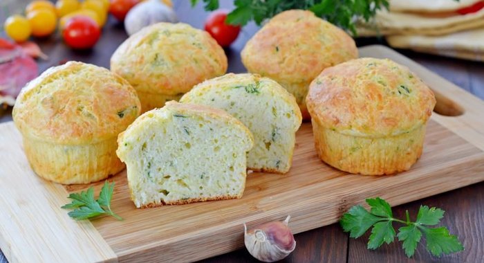 Сырно-кабачковые кексы