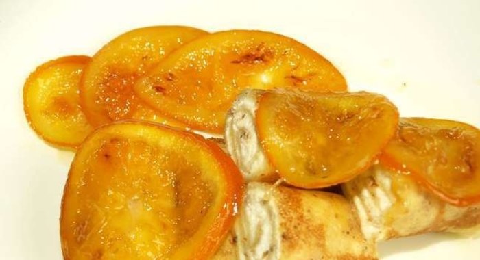 Блинчики с апельсинами
