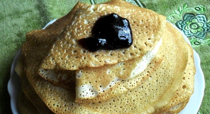 Блины на кефире диетические