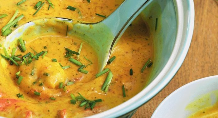 Тыквенный суп со вкусом карри