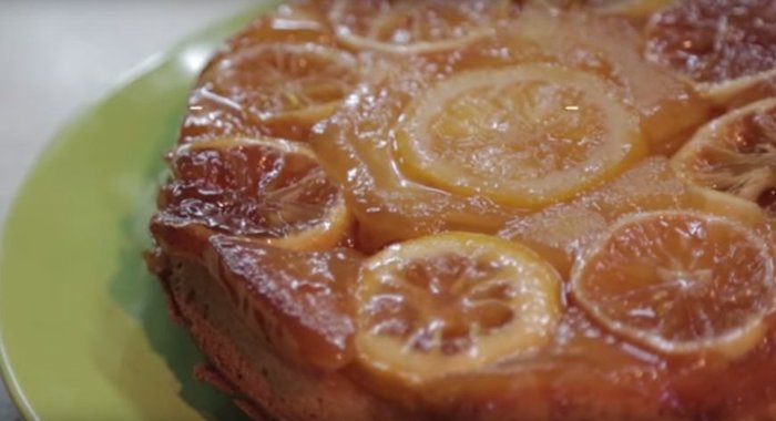 Лимонный кекс-перевертыш