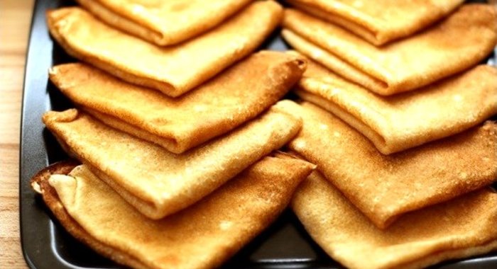 Быстрые блины на ряженке