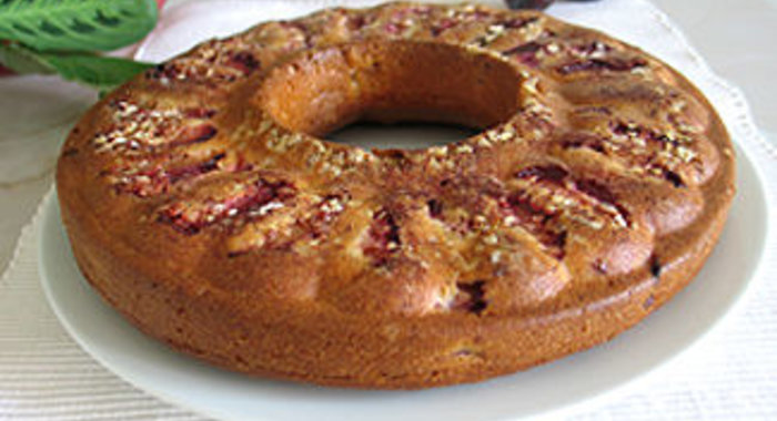 Кекс овсяный со сливами